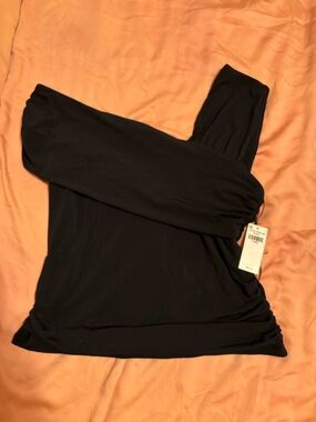 Abercrombie Black One-Shoulder Top